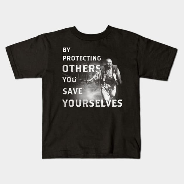 By Protecting Others, You Save Yourselves Kids T-Shirt by kostjuk